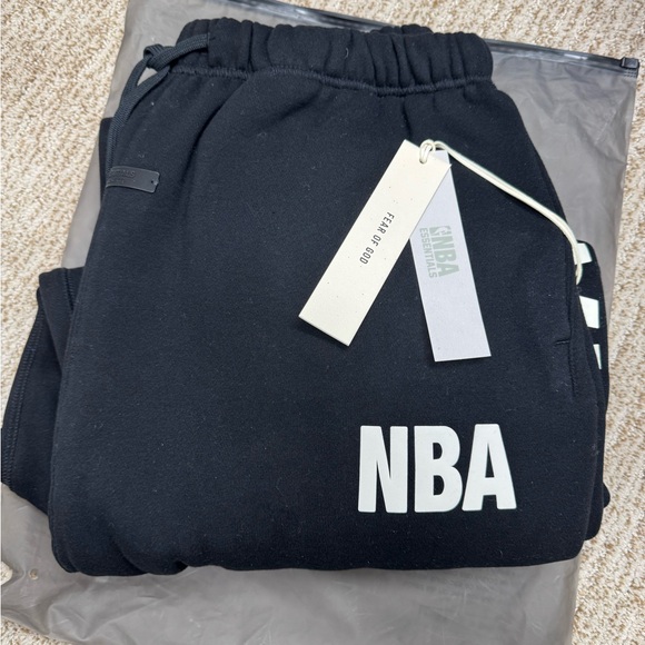 Fear of God Other - Fear of God Essentials NBA Black Sweatpants with White Logo